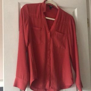 Express Salmon button down